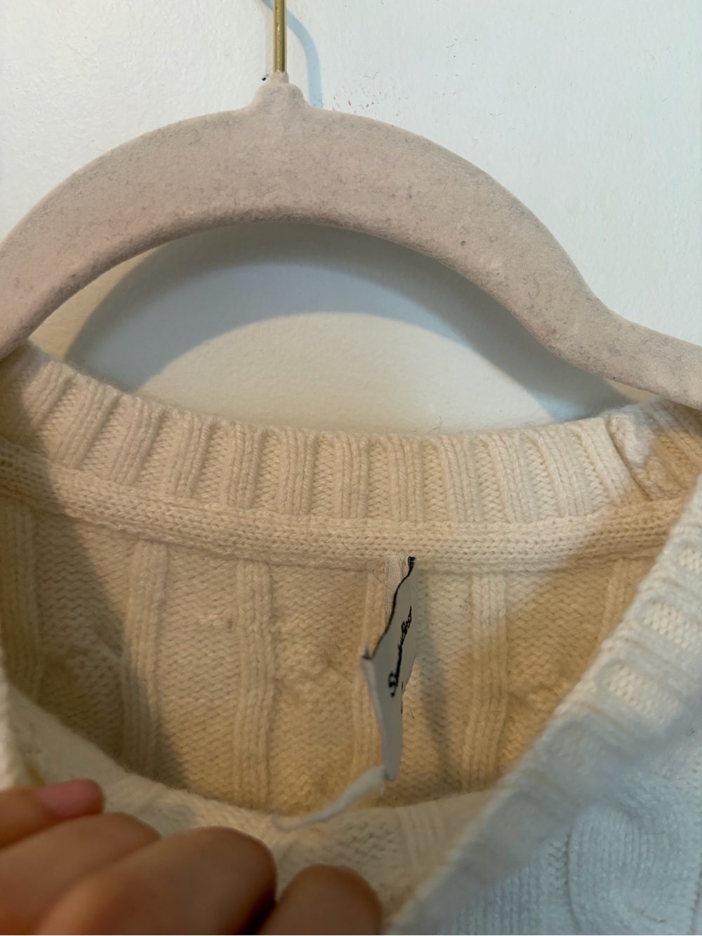 Aritzia Sunday Best Merino Wool Cable Knit Peggy Sweater - S - Picture 2 of 8